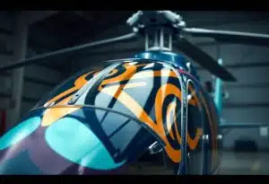 marquage direct de pièces d'hélicoptère