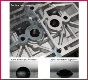 surfaçage laser et rugosité de l'aluminium