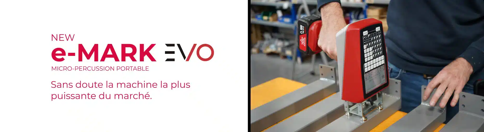 machine de marquage portable micro-percussion e-MARK EVO